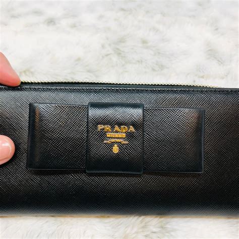 grey prada wallet|Prada card holder with zipper.